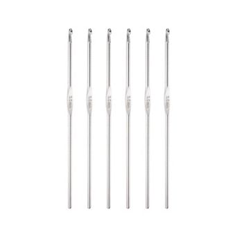 Stainless Steel Crochet Hook 3mm Knitting Needles for DIY Craft Yarn 6 pc