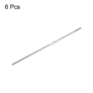 Stainless Steel Crochet Hook 3mm Knitting Needles for DIY Craft Yarn 6Pcs