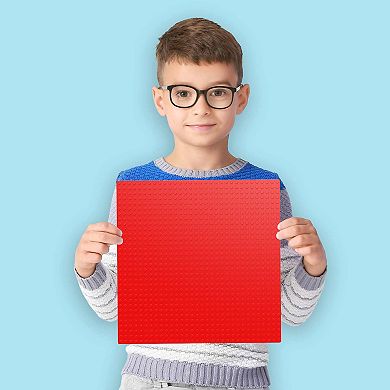 PicassoTiles 10"x10" Classic Multi Color Building Brick Plates - 20 Pack