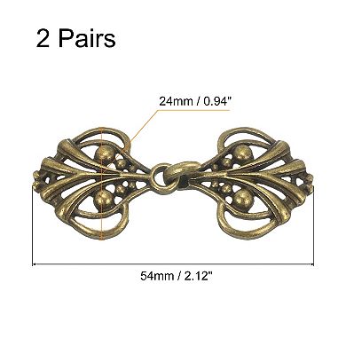 Cloak Clasp, Sew on Hooks and Eyes Vintage Cape Clasps, Sweater Shawl Collar Cardigan Buckles