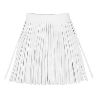 2 Yards 8 Inch Faux PU Leather Fringe Trim Tassel Fringe for Sewing