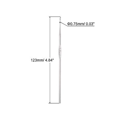 Stainless Steel Crochet Hook 0.75mm US Size 14 Knitting Needles for DIY Craft Yarn 6Pcs
