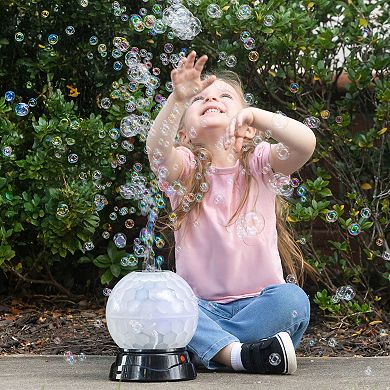Maxx Bubbles Light-Up Bubble Machine with Bubble Solution