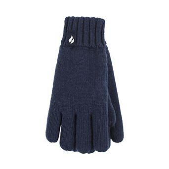 Boys Heat Holders Heatweaver Lined Flat Knit Gloves