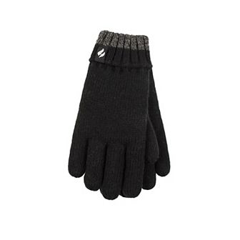 Boys Heat Holders Heatweaver Lined Flat Knit Gloves