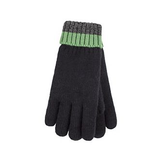 Boys Heat Holders Heatweaver Lined Flat Knit Gloves