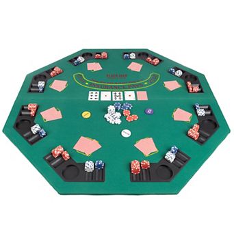 Trademark Poker 48-Inch Folding Poker Table Top With Cup Holders & Chip Organizers