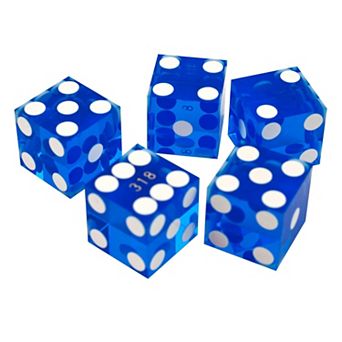Trademark Poker Serialized Casino Dice 5 pk
