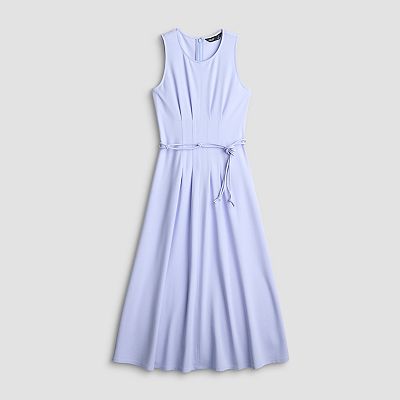 strapless open back dress Sleeveless Ponte Midi Dress-Passion Flower main image 0
