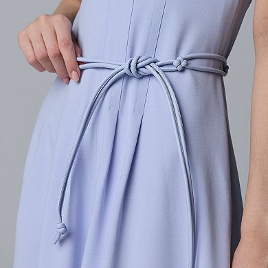 Petite Simply Vera Vera Wang Seamed Ponte Dress