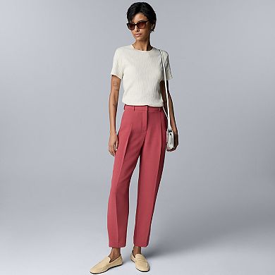 Women's Simply Vera Vera Wang Luxe Crepe Tapered Ankle Pants