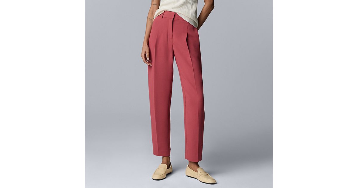 pink dress pants near me Dana High Waisted Dress Pant