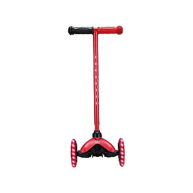 Voyager 3 Wheel Tilt N Turn Scooter with Light Up T-Bar & Wheels