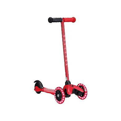 Voyager 3 Wheel Tilt N Turn Scooter with Light Up T-Bar & Wheels