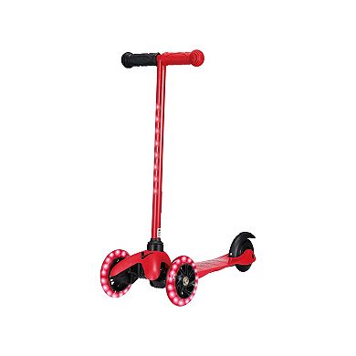 Voyager 3 Wheel Tilt N Turn Scooter with Light Up T-Bar & Wheels