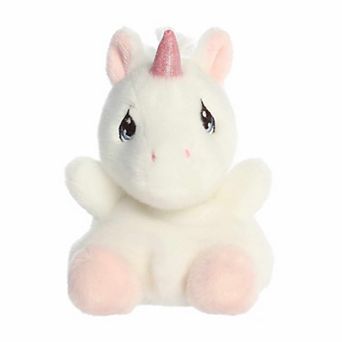 Aurora Mini White Adorable Stuffed Animal Palm Pals 5" Sparkle Unicorn Precious Moments