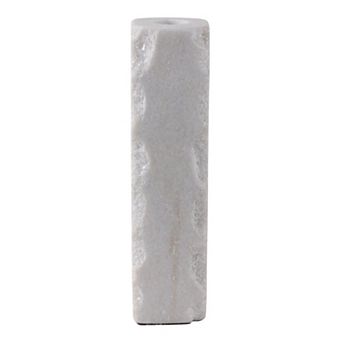 Marble Stone Candle Holder Cylindrical Taper Sleek Sculptural Design