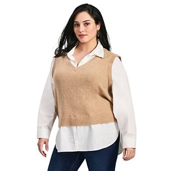 Avenue Women's Plus Size Ava Duet Vest