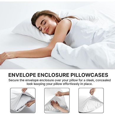 Pillowcase Set of 2 Soft Double Brushed Microfiber