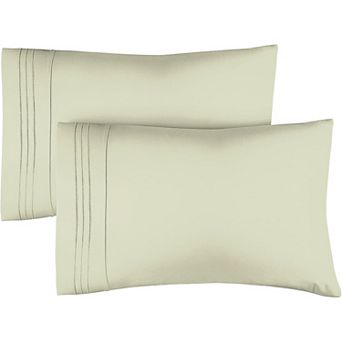 Pillowcase Set of 2 Soft Double Brushed Microfiber