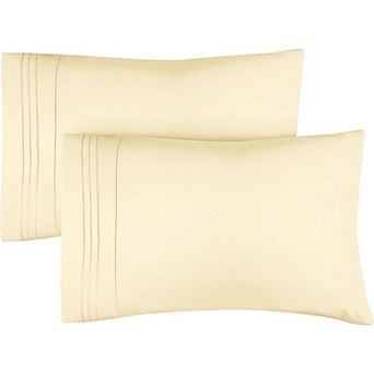 Pillowcase Set of 2 Soft Double Brushed Microfiber