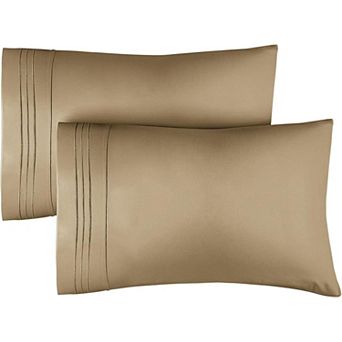 Pillowcase Set of 2 Soft Double Brushed Microfiber