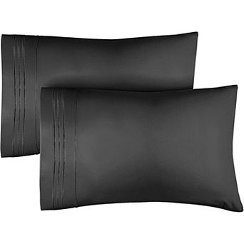 Pillowcase Set of 2 Soft Double Brushed Microfiber