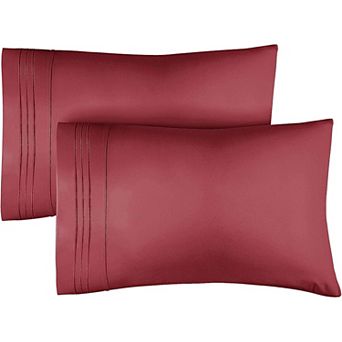 Pillowcase Set of 2 Soft Double Brushed Microfiber