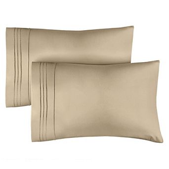 Pillowcase Set of 2 Soft Double Brushed Microfiber