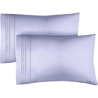 Pillowcase Set of 2 Soft Double Brushed Microfiber