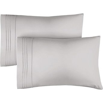 Pillowcase Set of 2 Soft Double Brushed Microfiber