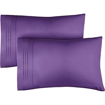 Pillowcase Set of 2 Soft Double Brushed Microfiber