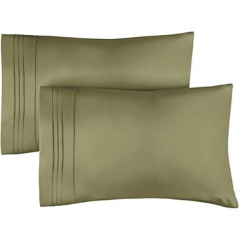 Pillowcase Set of 2 Soft Double Brushed Microfiber