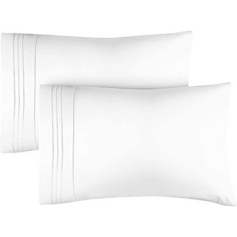 Pillowcase Set of 2 Soft Double Brushed Microfiber