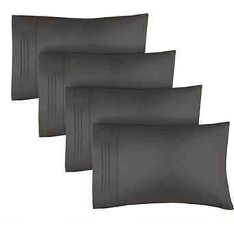 Pillowcase Set of 4 Soft Double Brushed Microfiber