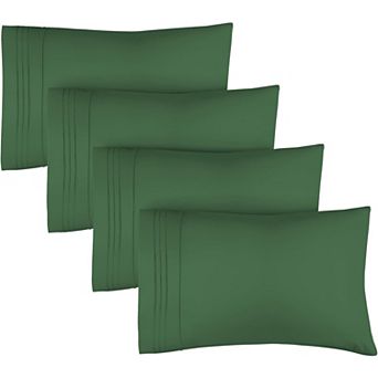 CGK Linens Soft Double Brushed Pillowcases, Set of 4