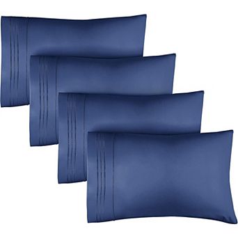 Pillowcase Set of 4 Soft Double Brushed Microfiber