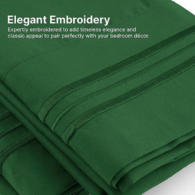 4 Piece Extra Deep Pocket Microfiber Sheet Set
