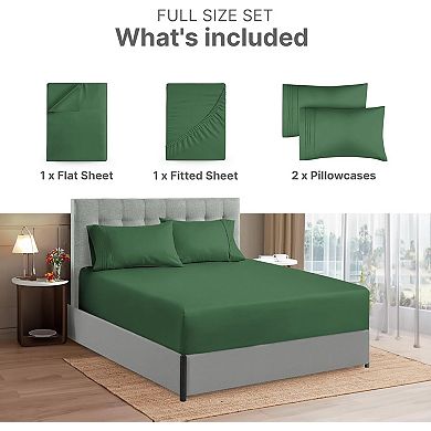 4 Piece Extra Deep Pocket Microfiber Sheet Set