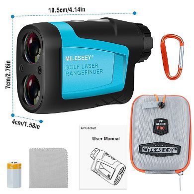 MiLESEEY Laser Golf Rangefinder 600m/656yd, 6X Magnification for Golf & Hunting