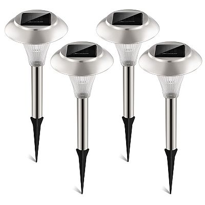 Pack of 4 colour-changing Solar path lights