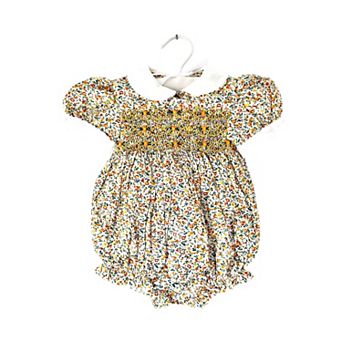 Baby Girls Smocked Floral Romper