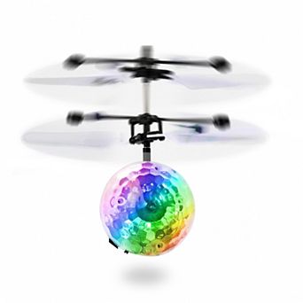 RC Flying Ball Drone with LED Lights, Infrared Induction Helicopter Toy for Kids