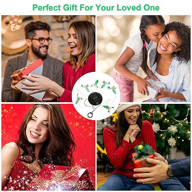 Solar Hummingbird Wind Chime Lights, 6 LED Color-Changing Waterproof Outdoor Decor