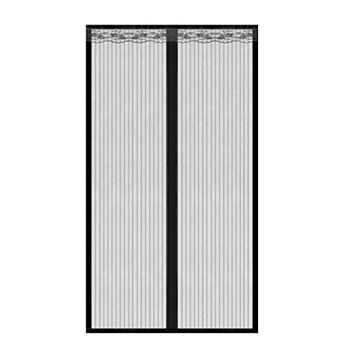 Magnetic Mesh Door Curtain 39x82" Hands-Free Fly Screen Self-Adhesive Anti-Mosquito Bug Net