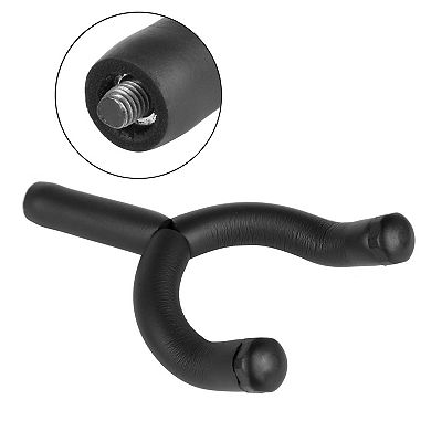 Wall Mount Guitar Hanger Padded Steel Hook Rack for Electric, Acoustic & Bass Guitars
