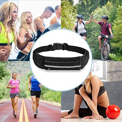 Waterproof Running Waist Bag Adjustable Sports Belt Pouch for Jogging Hiking Travel