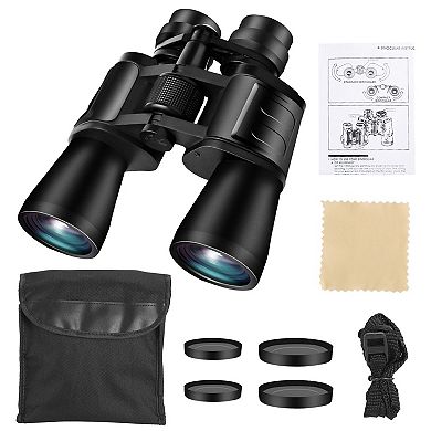 Portable Zoom Binoculars FMC Lens, Low-Light Night Vision for Bird Watching, Hunting, Sports