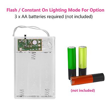 LED Rose Flower String Lights 10ft Battery Operated for Wedding, Bedroom, Valentine Decor