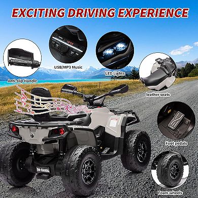 24V Ride On ATV for Kids 2 Seater Electric Ride On Car
